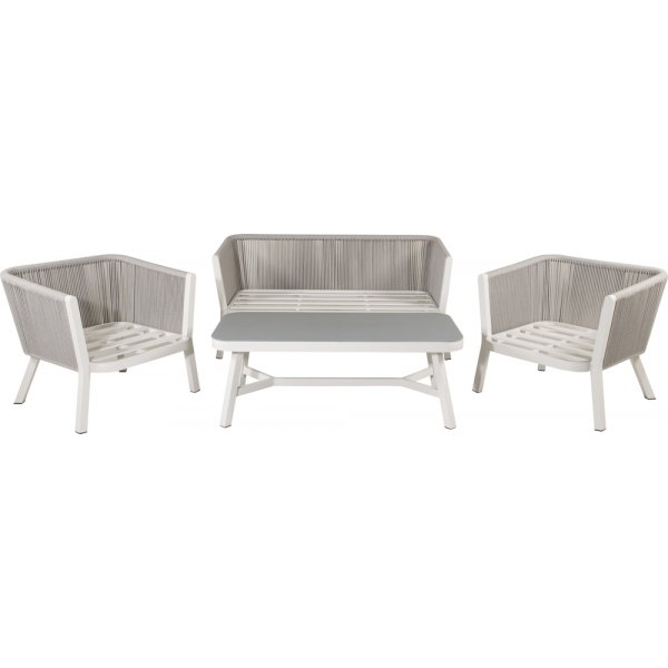 Groupe de canapés Virya - Gris/Blanc Groupe de canapés Virya - Gris/Blanc