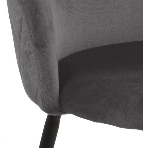 Chaise de salle  manger Louise - Gris fonc