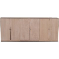 Level sideboard med släta dörrar B210 cm - Whitewash Level sideboard med släta dörrar B210 cm - Whitewash