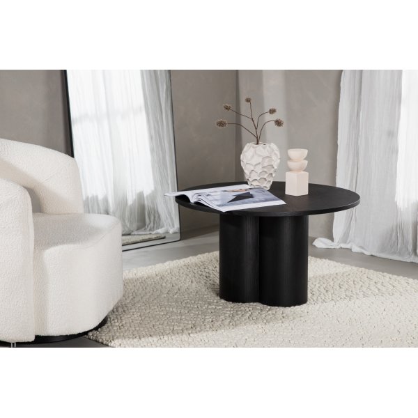 Table basse Ø80 cm noire - Olivia Table basse Ø80 cm noire - Olivia