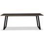 Edge 3.0 matgrupp 240x90 cm inkl 8 st vitoljade Orust pinnstolar - Svart Hgtryckslaminat (HPL)