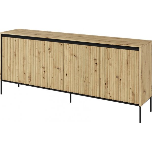 Trend dressoir B193 cm - Ambachtelijk eiken/zwart