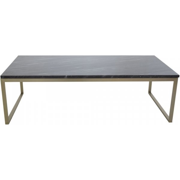 Table basse Kvarnbacken 120 x 60 cm - Laiton mat/marbre