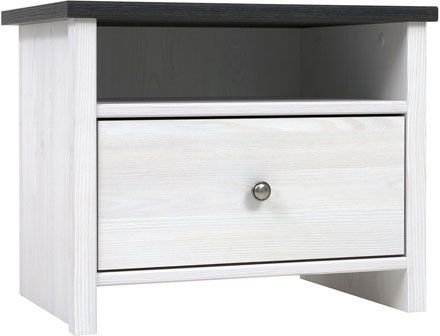 Salvador nachtkastje - Wit/zwart Salvador nachtkastje - Wit/zwart