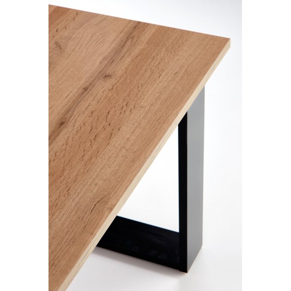 Table basse moulue 100 x 64 cm - Noir Table basse moulue 100 x 64 cm - Noir