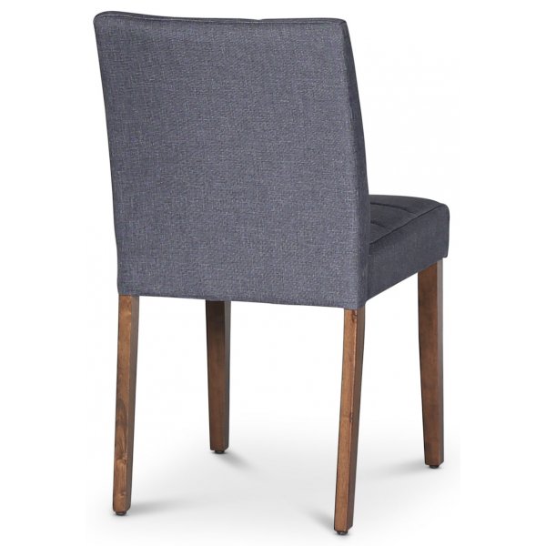 Saga stol i grtt tyg