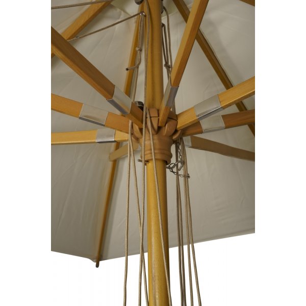 Naxos parasoll 300 x 300 cm - Natur/Vit Naxos parasoll 300 x 300 cm - Natur/Vit
