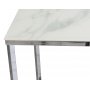 Palasso soffbord 110 cm - Krom / Ljus marmorering + Flckborttagare fr mbler