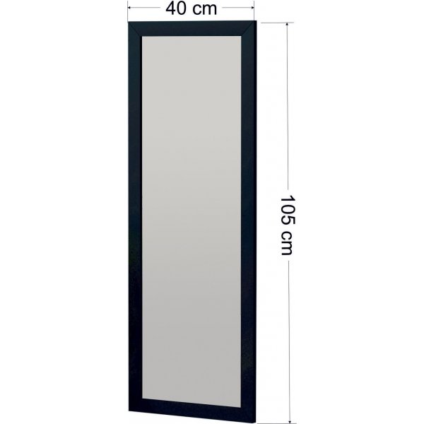 Miroir mural Omilo - Noir Miroir mural Omilo - Noir