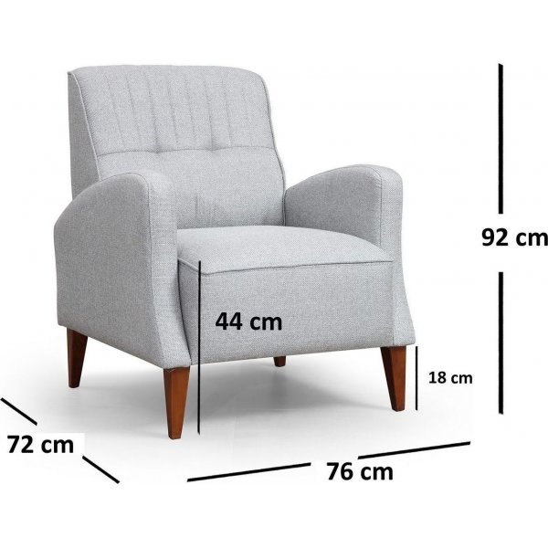 Fauteuil Montana - Gris Fauteuil Montana - Gris