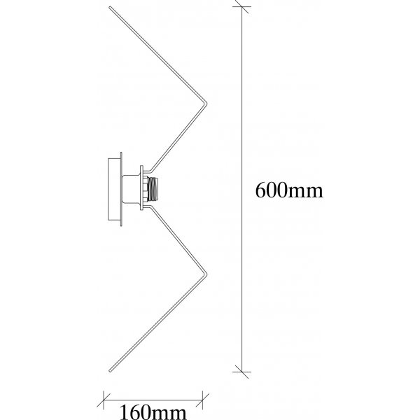 Issa wandlamp 701-A - Koper