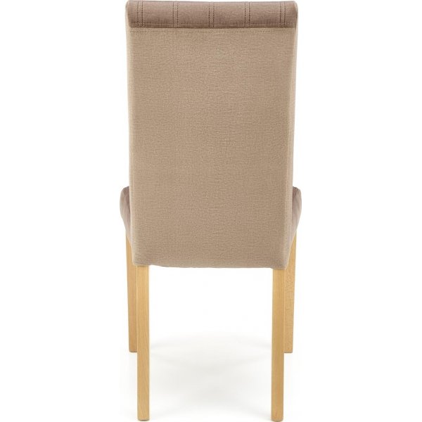 Chaise de salle à manger chiné - Velours beige/hêtre Chaise de salle à manger chiné - Velours beige/hêtre