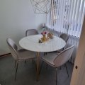 Kundbild Deco velvet stol - Ljusgrå / Mässing