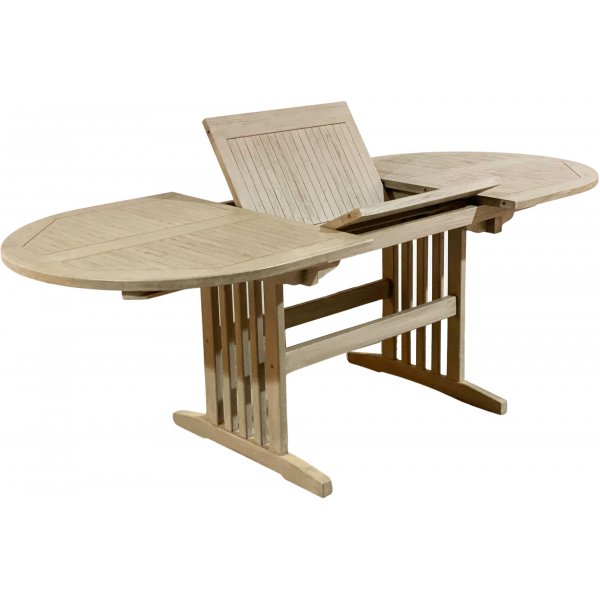 Saltö ovalt matbord i teak 150-210 cm butterfly - Grå teak Saltö ovalt matbord i teak 150-210 cm butterfly - Grå teak