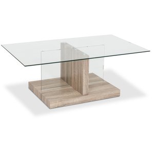 Diamant soffbord 109,5 x 64,5 cm – Glas / Fanèr – Glasbord, Soffbord, Bord