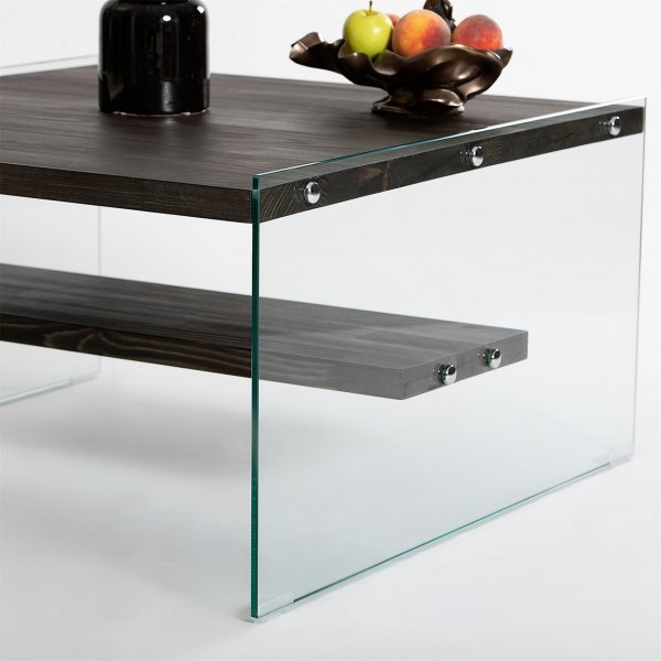 Aqua salontafel 75 x 75 cm - Antraciet Aqua salontafel 75 x 75 cm - Antraciet