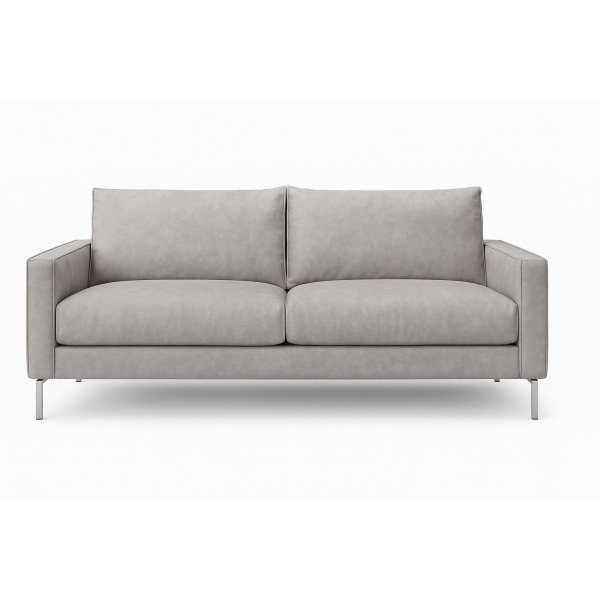 Soffa Nordic 219 cm - Grbeige lderimitation