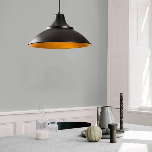 Plafonnier Samba 3732 - Noir/or Plafonnier Samba 3732 - Noir/or