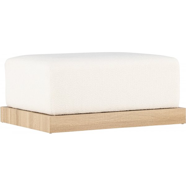 Ivy sittpuff - Vit boucle