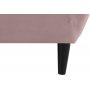 Felicia 2-sits soffa - Rosa (Sammet)