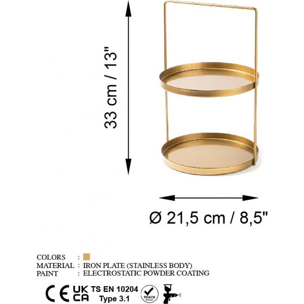 Dekorationsfat guld - Tilos Dekorationsfat guld - Tilos