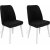 Ensemble de chaises de salle  manger Jaffa, 2 pcs - Noir/blanc