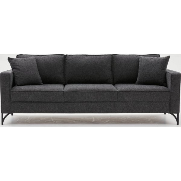 Canap 3 places Berlin - Anthracite/noir