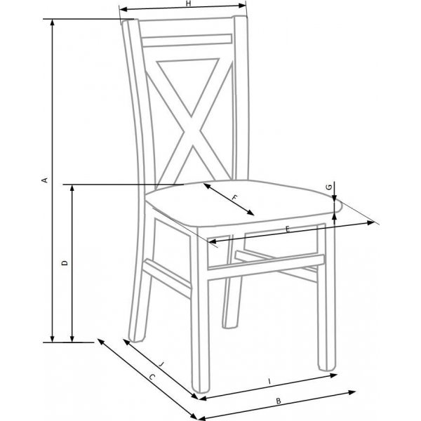 Chaise de salle à manger Marstrand - Blanc/aulne Chaise de salle à manger Marstrand - Blanc/aulne