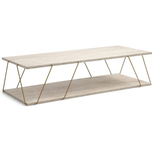 Labranda salontafel - Goud/marmer