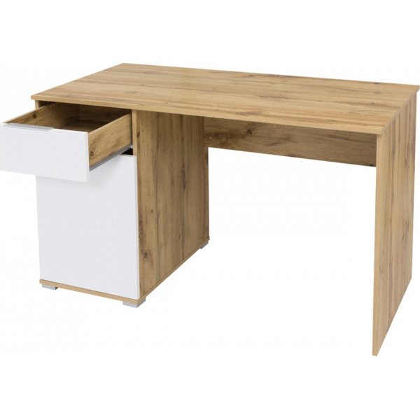 Bureau Zele 120 x 60 cm - Chêne/blanc Bureau Zele 120 x 60 cm - Chêne/blanc