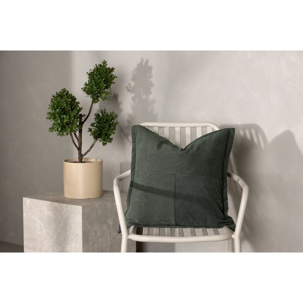 Lykke kuddfodral 50 x 50 cm - Mrkgrn