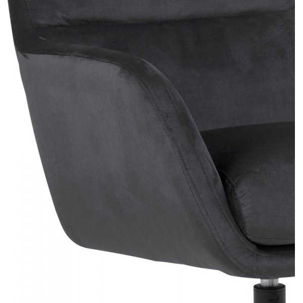 Fauteuil Trafford avec repose-pieds - Gris foncé Fauteuil Trafford avec repose-pieds - Gris foncé