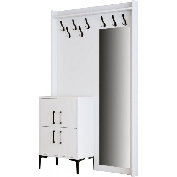 Meuble hall berlinois bc - Blanc