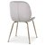 Deco velvet stol - Ljusgr / Mssing