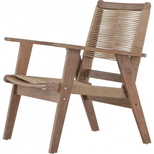 Fauteuil lounge Peter - Marron