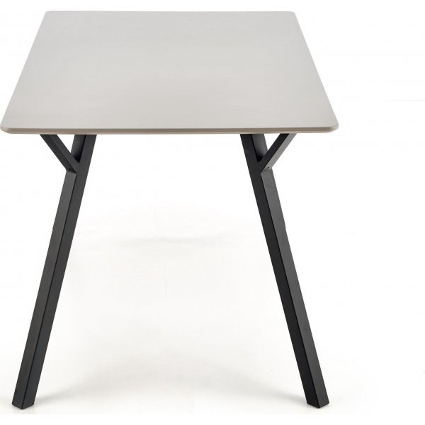 Table à manger Valarauk 140 cm - Gris clair/noir Table à manger Valarauk 140 cm - Gris clair/noir