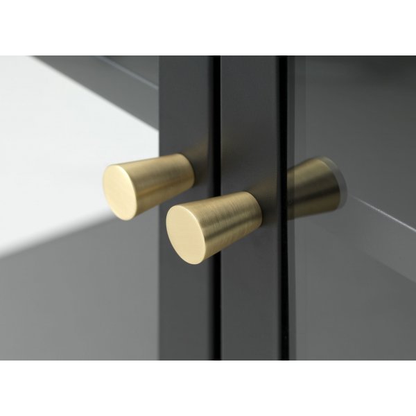 Armoire métallique noire Toddy avec porte vitrée H160 cm Armoire métallique noire Toddy avec porte vitrée H160 cm