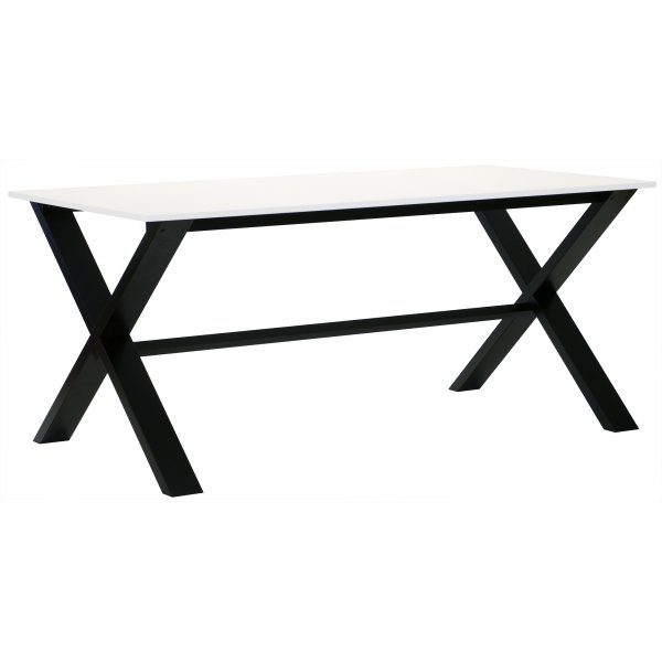 Artic matbord 180 cm - Svart / Vit