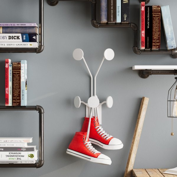 Cintre girafe - Blanc Cintre girafe - Blanc