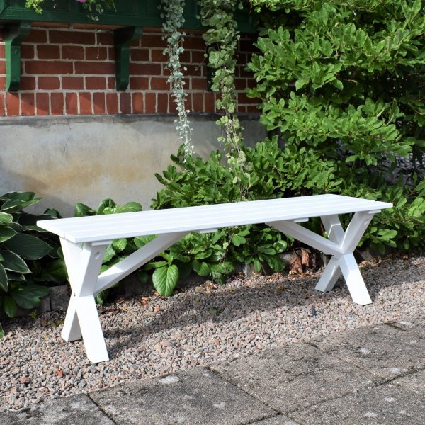 Scottsdale sittbnk 140 cm - Vit