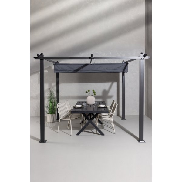 Pergola Lazio 248 x 295 x 295 cm - Grise Pergola Lazio 248 x 295 x 295 cm - Grise