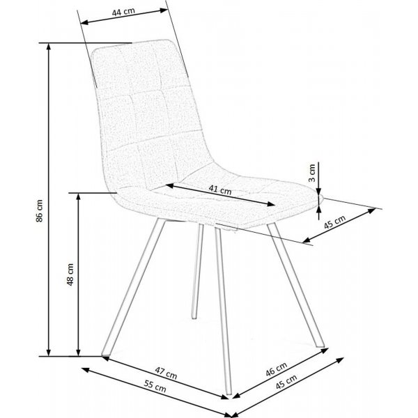 Cadeira matstol 402 - Beige Cadeira matstol 402 - Beige