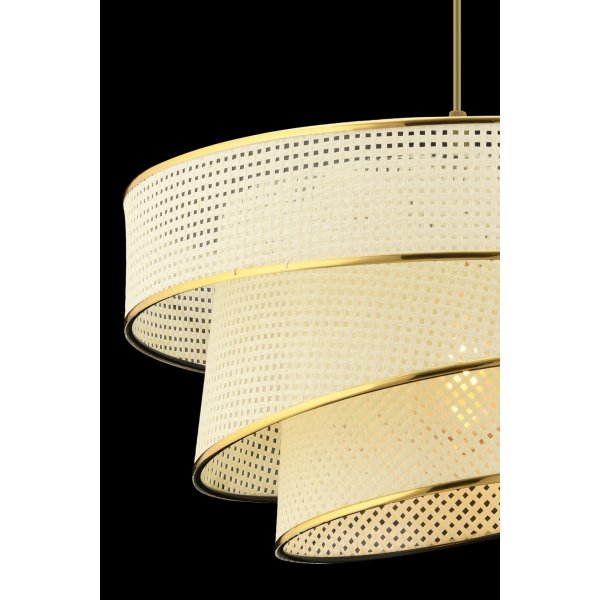 Couper taklampa - Vit/guld