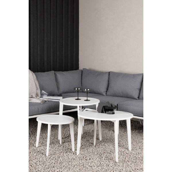 Groupe de canapés d\\\'angle Roxo - Blanc/gris Groupe de canapés d\\\'angle Roxo - Blanc/gris