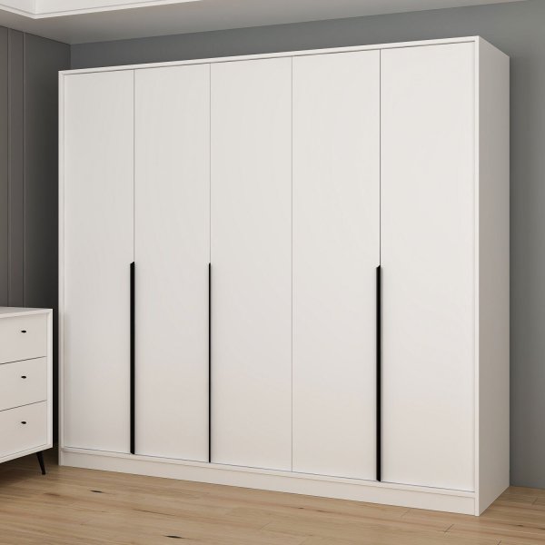 Armoire Lara 229 x 60 x 210 cm - Blanc