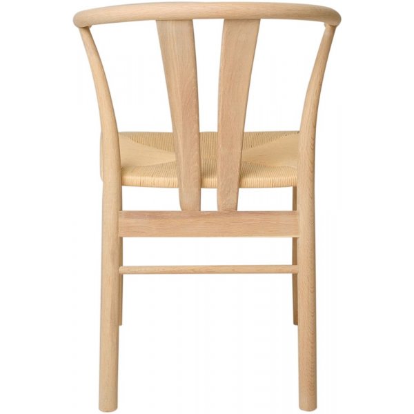 Chaise de salle  manger Chiba - Chne huil pigment blanc