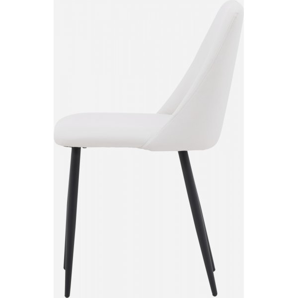 Chaise de salle  manger Night - PU blanc