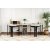 Bureau Twin - Marbre blanc/noir