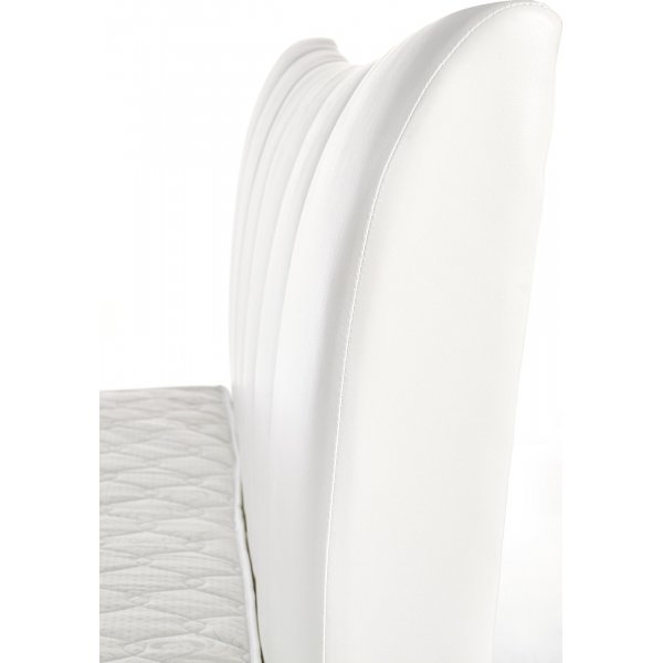 Batol bedframe 160x200 cm in wit kunstleer