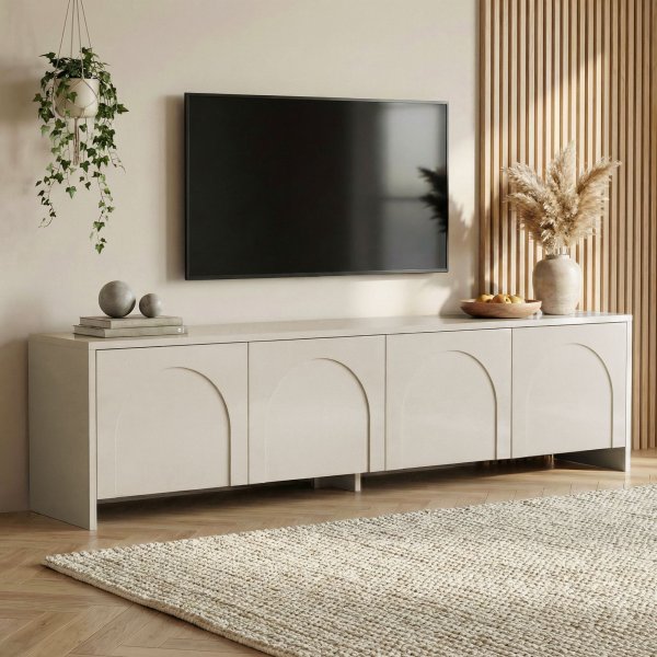 TV-b�nk Aurell 180 cm - Cream